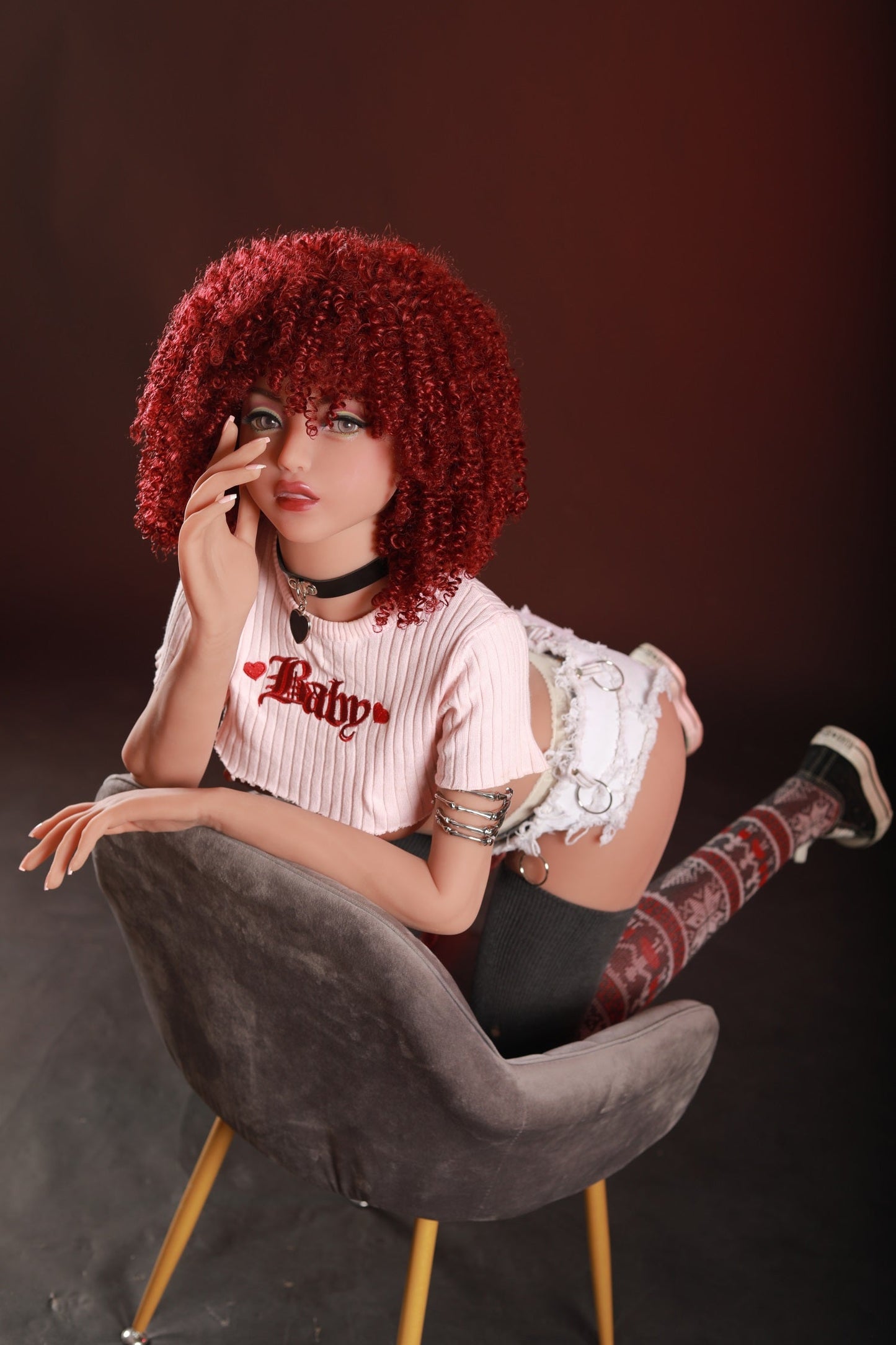 155CM Small Breast Red Hair TPE Sex Doll For Men - Jessica IDATEDOLL
