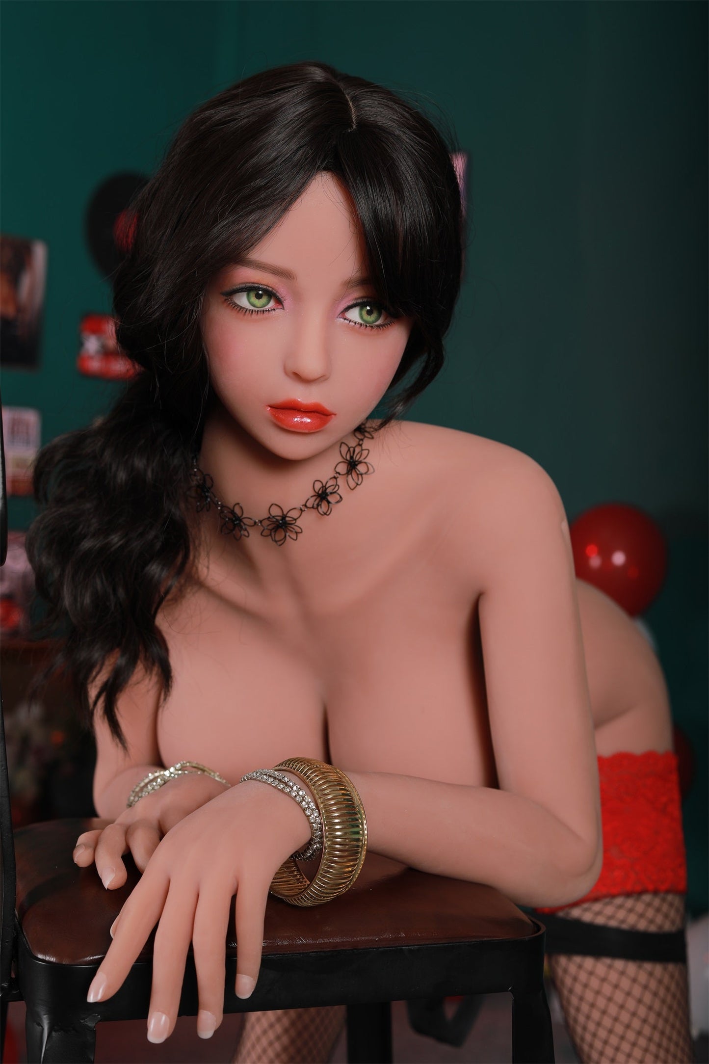 163CM Large Breast Black Curly Hair TPE Sex Doll - Karen IDATEDOLL