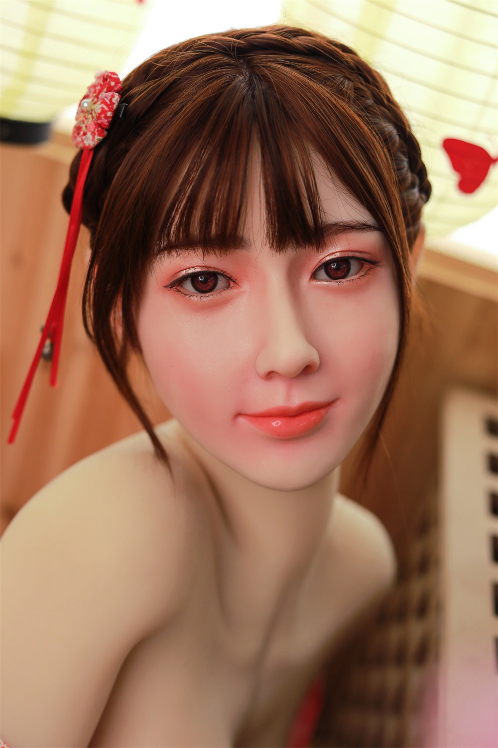 170CM Japanese Big Breast Blonde Silicone Head+ TPE Body Adult Love Sex Doll -Yaji IDATEDOLL