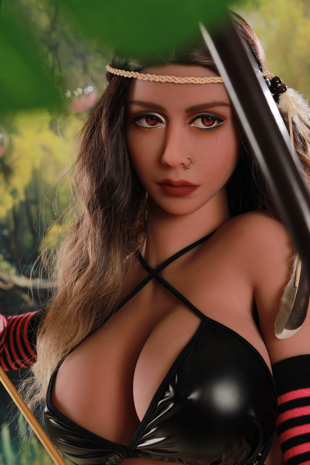 Us Stocked 158CM Large Breast Red eyes TPE Sex Love Doll - Tracy