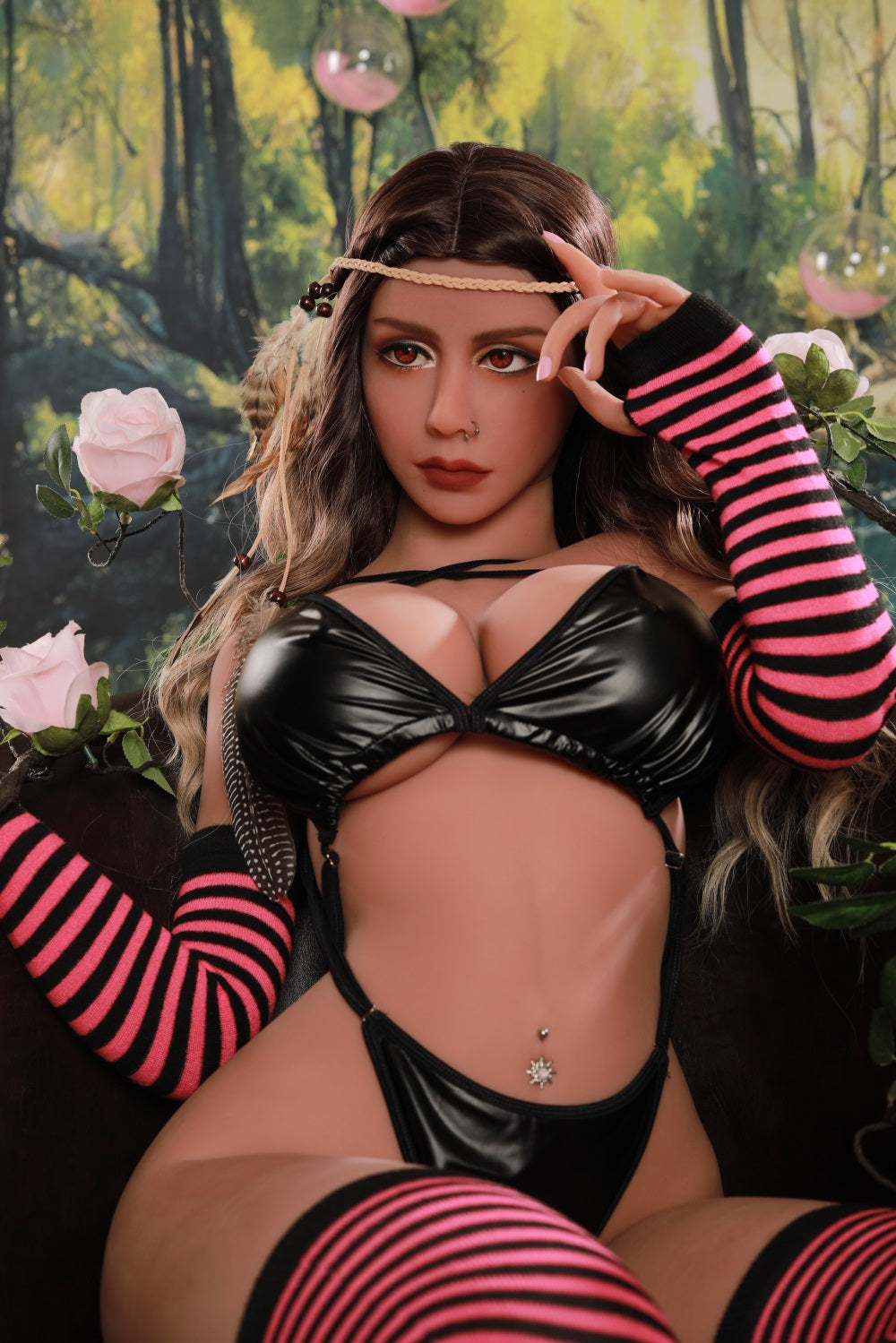 Us Stocked 158CM Large Breast Red eyes TPE Sex Love Doll - Tracy