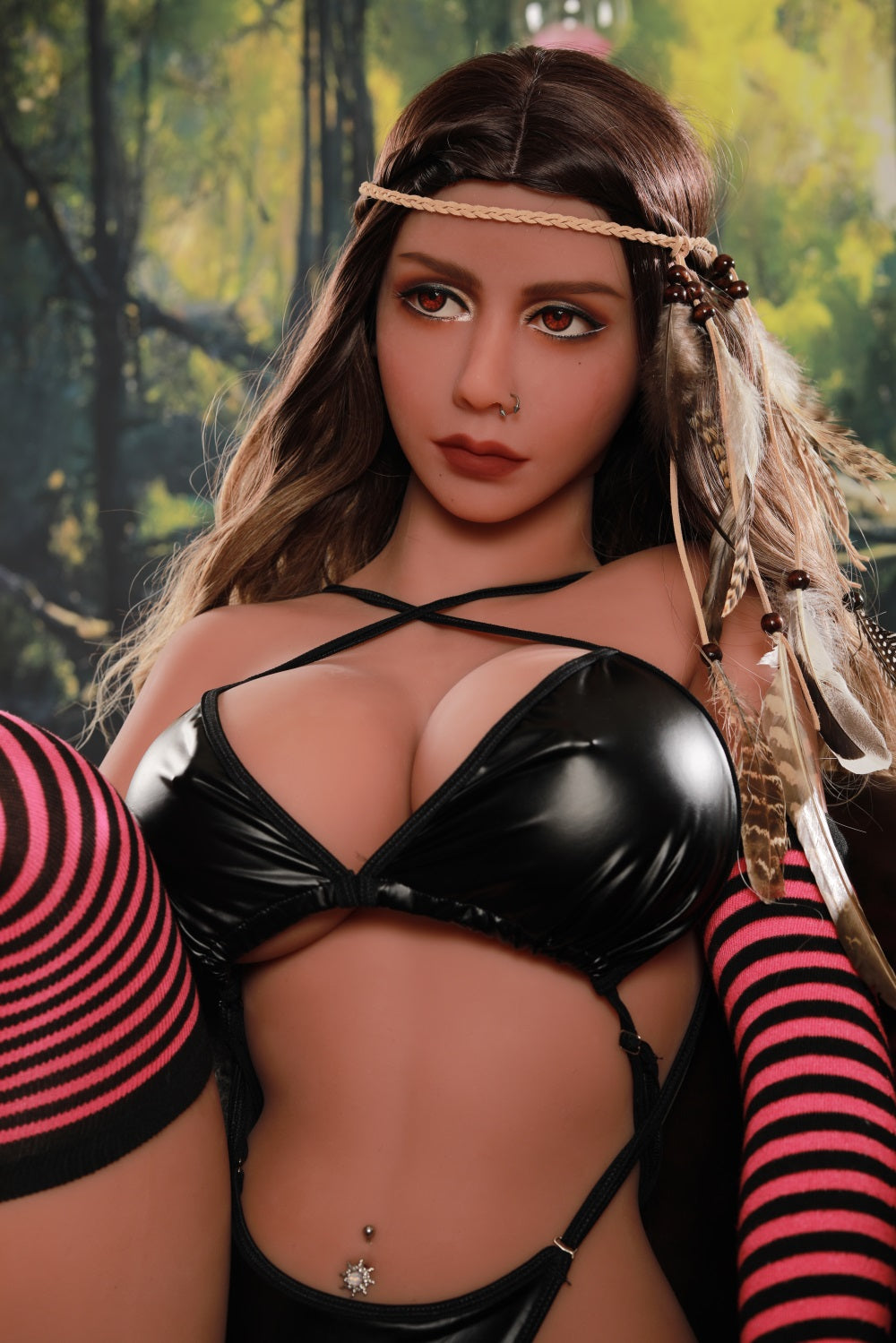 Us Stocked 158CM Large Breast Red eyes TPE Sex Love Doll - Tracy