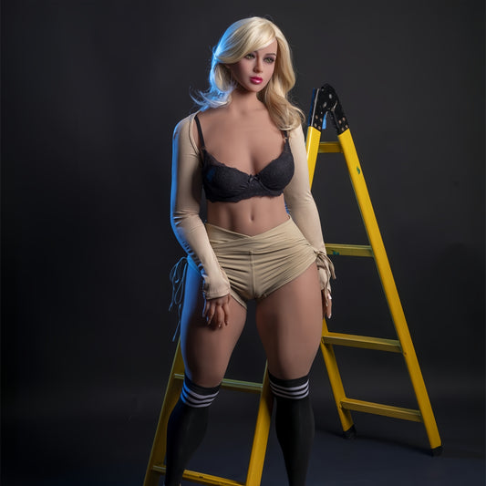 Us Stocked 160cm Big Breasted Silver Hair Adult Silicone Sex Doll - Lanna
